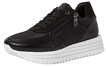 MARCO TOZZI Damen Sneaker, flacher Absatz, Wechselfußbett, weiches FEEL ME Fußbett, ideal für Business und Freizeit