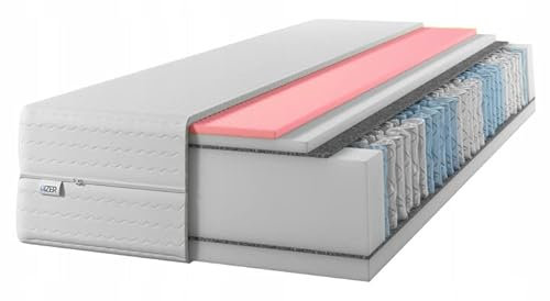 IZER Matratze 180x190 25 cm Visco -Memory -Schaumstoff Taschenfederkern Härtegrad H3 H2 7 zonen Bett Matratzen 2 in 1