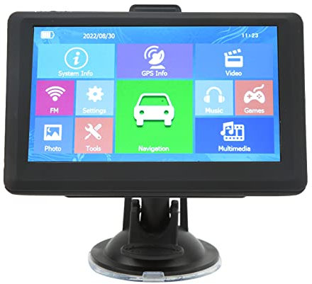Navigator GPS de automóvil, Sistema de navegación GPS de camión de automóvil de 5 pulgadas de pantalla de 5 pulgadas 8GB 256m con guía de voz, advertencia de cámara de velocidad