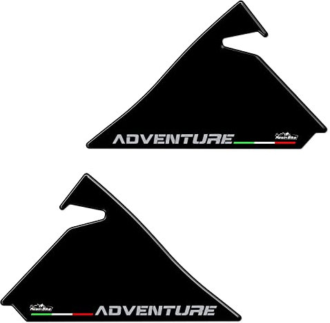 Resin Bike Aufkleber für Motorrad Kompatibel mit Moto Morini X-Cape 650 2021-2025. Seitenschutz für den Tank vor Stößen und Kratzern. Paar 3D-Harzklebstoff - Stickers - Made in Italy