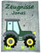Zeugnismappe mit Namen - Traktor - personalisiert für Jungen und aus Filz handgefertigt für Dokumente in a4 Größe