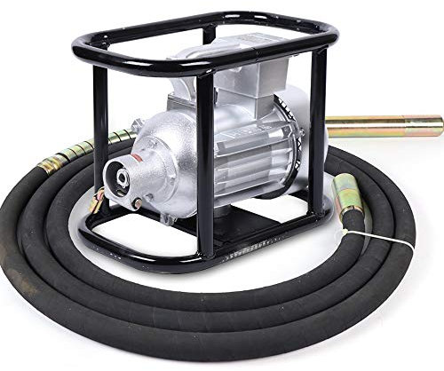 Betonrüttler Flaschenrüttler 1500W | Rüttelkopf 6m Kabel Betonverdichter | 2800 U/min Rührwellendrehzahl | Ø50mm Vibrationswellendurchmesser | Rüttelflasche Betonrüttler (Betonrüttler-Sets)