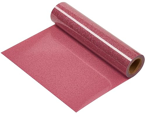 IRON-ON HTV Rose Gold Glitter Rolls 25,4 cm x 2,4 m Wärmetransfer-Eisen auf Vinyl für DIY Shirts Design