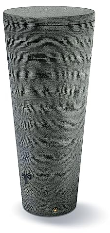 Réservoir pour eau de pluie tuyau 320L | Ø67 x 150,5 cm | Inclus robinet et système de collecte d'eau | Réservoir de jardin | Couleur Gris Design moderne