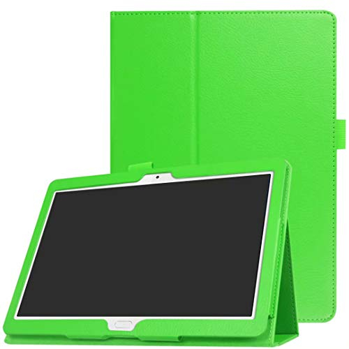 ZZOUGYY Funda para tablet Huawei MediaPad M3 Lite 10 BAH-W09 BAH-AL00 10.1 pulgadas, Ultra Slim Folio Stand Ligero Funda de Cuero para Huawei MediaPad M3 Lite 10.0 BAH-L09 (Verde)