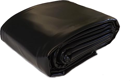 AVIITI Bâche En HDPE Depour Bassin 1X3m 2X2m 3X3m, Avec Résistance Aux UV Et Aux Intempéries Membrane Pour Piscine De Jardin, Pour Aménagement Paysager Ruisseaux Fontaines,Noir,3x3m