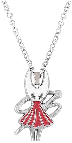Strike3D Gioco Hollow Knight Hornet Logo The Pale king Figure portachiavi collana gioielli