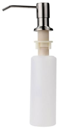 Seifenspender aus Edelstahl 304 für Küchenspüle, Stehender Seifenspender, Duschgelspender für Badezimmer, Küche (Silber)