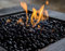 Chilli Cosmos Fire Glass Diamond 2.5 cm Feuerstelle Glasfelsen für Propan oder Gas Feuerstelle 4,5 kg Onyx Schwarz