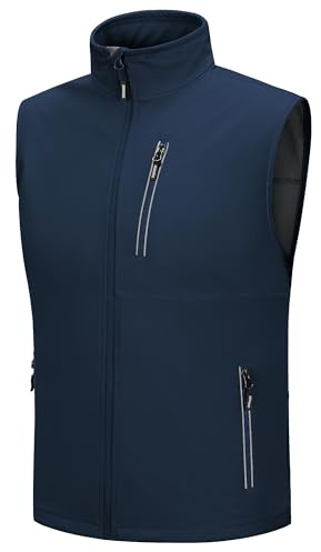 Outdoor Ventures Softshell Weste Herren Outdoor Fahrradweste Wasserdicht