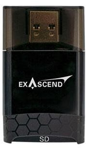 Exascend 300MB/s UHS-II SD/microSD Dual-Slot Robust Aluminium SDXC Card Reader Pro Performance USB 3.2 Gen 1 Interface SDHC Card Reader & Writer