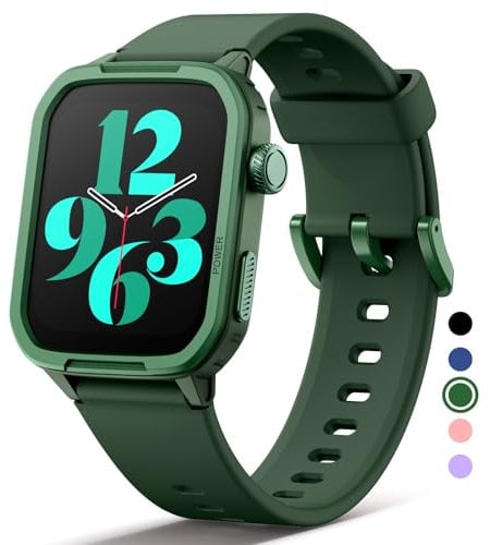 Mgaolo Kids Smart Watch,Fitness Tracker with Heart Rate Sleep Monitor for Boys Girls,Waterproof Activity Tracker Pedometer Step Counter for Fitbit Android iPhone (used without app/phone) (Green)