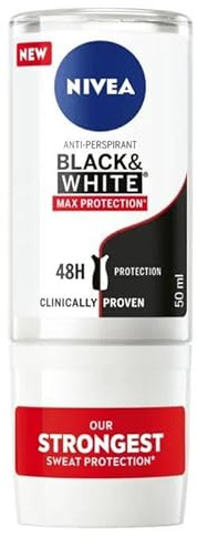 Nivea Women Deo Roll On - Black & White Max Protection - 6er Pack (6x 50ml)