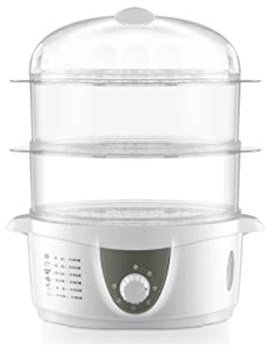YIHANSS 3 Layer Household Electric Steamer Food Cooker Steamed Egg 6 Gear Timer Boiler Breakfast Machine Automatic Power Off