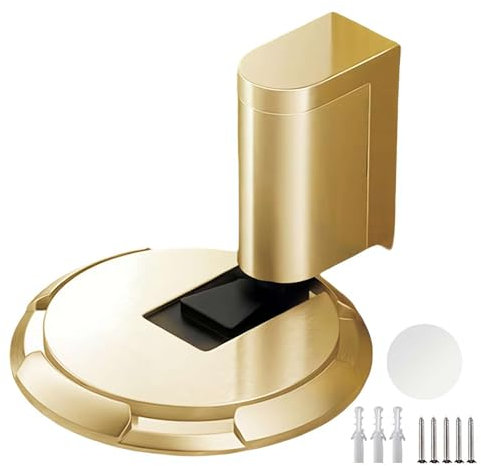 Mechanical Floor Door Stopper Windproof Door Stopper Indoor Heavy Duty Floor Door Stop Adjustable Height Door Holder Indoor Windproof Door Stop No Drilling Door Stopper with Screws
