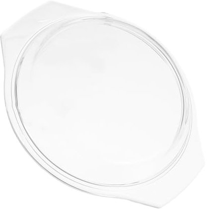 jojofuny cubierta de vidrio tapa de vidrio tapa de cristal cubierta contra salpicaduras de microondas Conector portaequipajes cubierta para plato de servir transparente Aparatos de cocina