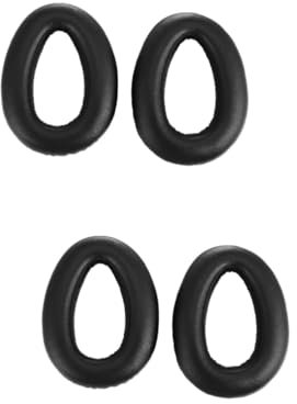 NUOBESTY 3pares Almohadillas De Repuesto para Auriculares Duradera Aislamiento Acústico Color Negro