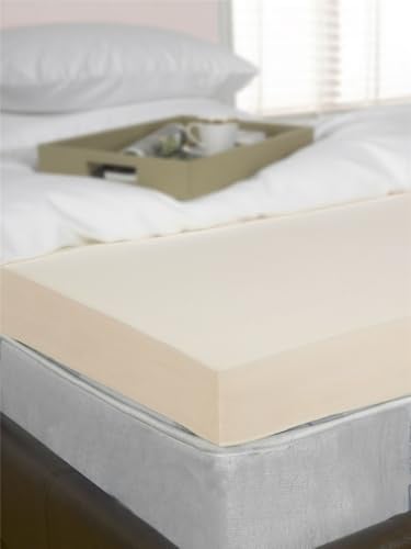 4 (100mm) Emperor Bed Size Memory Foam Mattress Topper, Extra Deep, Visco, Orthopaedic, Support, Pain Relief (6ft6, 200cm x 200cm) UK Made By Littens