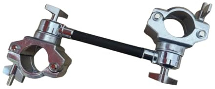 CoudarTitie Drum Cymbal Clamp Abrazadera Giratoria Doble para Montaje de Platillos Y Cowbell Soporte de Extensión para Batería Material Metálico Adecuada para Mús, Style C