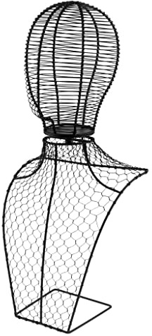 Sunerzenor Hut Halter Display Metall Mannequin Kopf Modell Abnehmbarer Hutständer Hutregal Zur Aufbewahrung Und Präsentation von Baseballkappen für Kleiderladen, Schwarz