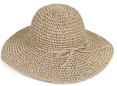 HugeStore Damen 软盘 Sonnenhut, beige, Einheitsgröße