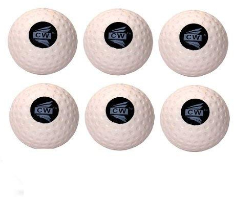 CW Noppenbälle für Pitching Machine Sports Hockey Field Turf Ball 6 Stück Weiß Ball