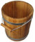 Eicheneimer 10L Holzeimer Garten Deko Blumentopf Geschenk Holz rustikal