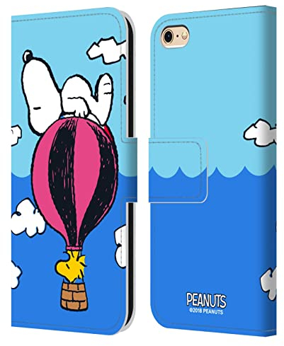 Head Case Designs Offizielle Peanuts Snoopy & Woodstock Ballon Halbzeiten Und Gelächter Leder Brieftaschen Handyhülle Hülle Huelle kompatibel mit Apple iPhone 6 / iPhone 6s