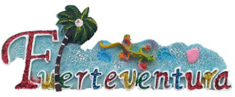 Fuerteventura Insel Spanien 3D-Kühlschrankmagnet, Reise-Souvenir, Geschenksammlung, Heim- und Küchendekoration, Magnetaufkleber, Spanien Kühlschrankmagnet
