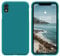 SURPHY Cover Compatibile con iPhone XR, Custodia per iPhone XR Silicone Cover Antiurto con Fodera in Microfibra, Anti-Graffio Full Body Protettiva Case per iPhone XR 6.1 Pollici (2018), Teal Blue