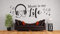 tjapalo® a32 Musik Deko Wandspruch Wandtattoo Musik Wandtattoo Wohnzimmer Sprüche Musikspruch Jugendzimmer Musik ist mein Leben Wandtattoo Music is my Life, Größe: B180xH58cm, Farbe: schwarz