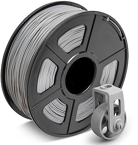 SUNLU ABS Filament 1.75 mm 3D Drucker Filament, Hohe Haltbarkeit/Hitzebeständig/Ausgezeichnete Zähigkeit, Kompatibel mit den Meisten FDM 3D Druckern, Filamentgenauigkeit +/- 0.02 mm, 0.9KG Grau