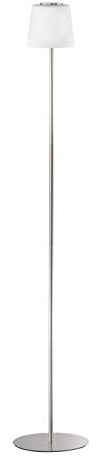 WOFI Standleuchte GENK, Nickel matt, h: 115 cm x b: 20 cm x l: 20 cm