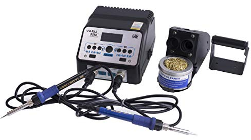 Yihua 938D+ 2 Lötkolben Digitale Station Upgrade Version 130W 220V 100~480°C PID-Regler ESD Sicher Lötstation Yihua Original