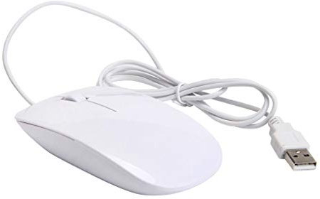 ZYElroy Filaire ultra-mince Mini souris d'ordinateur de bureau pour ordinateur portable noir mat blanc mignon souris de jeu ergonomique