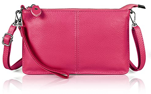befen Pochette en cuir, porte-monnaie, petit sac à bandoulière pour femme