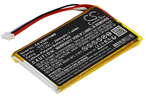 TECHTEK akku Kompatibel mit [VTech] RM5764-2HD, RM5764HD Ersetzt BP1763