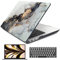 Batianda Case for 12.4 Microsoft Surface Laptop Go 3 2023 Release/Surface Laptop Go 2 (2022), Designed Clear Protective Plastic Hardshell & Keyboard Cover & Screen Protector, Golden Fluid
