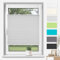 Plissee Klemmfix ohne Bohren Grau B75 x H130 cm Plissees Lichtdurchlässig Faltrollo Jalousie Plisseerollo Fertigplissee Sichtschutz & Sonnenschutz für Fenster & Tür