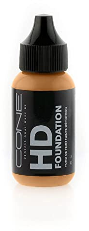 HD Foundation, flüssige Foundation, Profiqualität, mit leichter bis mittlerer Deckkraft für ein natürliches und zart-mattes Finish, Spezial für täglich, 30ml (Cork)