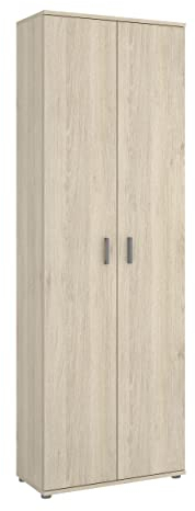 DEKIT GRUPO RIMOBEL FIT Armario Zapatero, Madera de ingeniería, Roble Natural, 190x61x35 cm