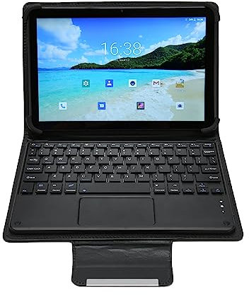 Tableta de 10,1 Pulgadas para Android 12, Tableta FHD de 7000 MAh con 8 GB de RAM, 256 GB de ROM, Teclado BT, Funda Protectora, 5G WiFi 4G LTE, 2 Ranuras para Tarjetas SIM,