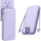 Nusyddy Portable Charger with Built in Cable and AC Wall Plug, USB C Power Bank 12000mAh 22.5W Super Fast Charging, Lightweight Portable Phone Charger Travel Battery Pack for iPhone, ect