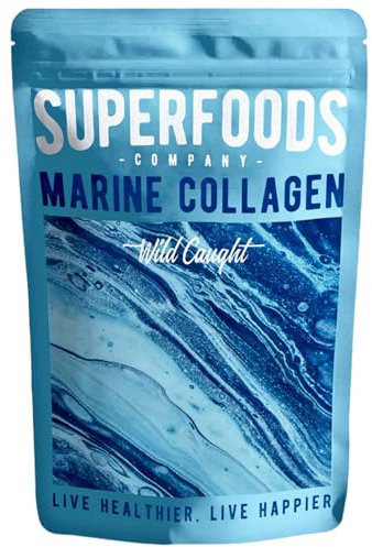 Hydrolysed Marine Collagen Powder - Protein Peptides for Skin, Hair, Nails & Joint Health - 100% Natural Halal Collagen Powder for Women and Men -300g