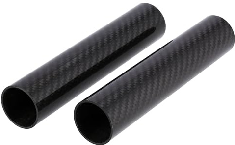 Set: 2x Cover für Telegabelholme, 165mm, Echt-Carbon - Schwarz