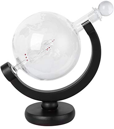 ZzzaNa Whiskey Decanter Globe Set World Globe Decanter Set Antique Ship Whiskey Dispenser For Liquor Bourbon Vodka Jug