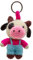 By Bers Grenouille Vache Ours Crochet Porte-clés Pendentif Sac Crochet Laine Animal Amusant, Haekel de vache, 5cm bis 16cm