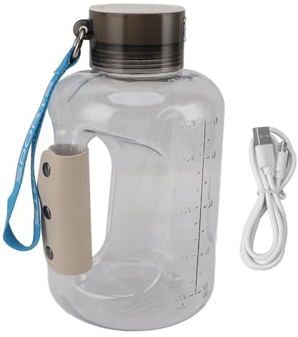 GLOGLOW 1,5 L Wasserstoff-Wasserflasche mit Hoher Kapazität, PEM-Technologie, Wasserionisator-Generator für mit Wasserstoff Angereichertes Wasser, Verbessert die Sportliche Leistung