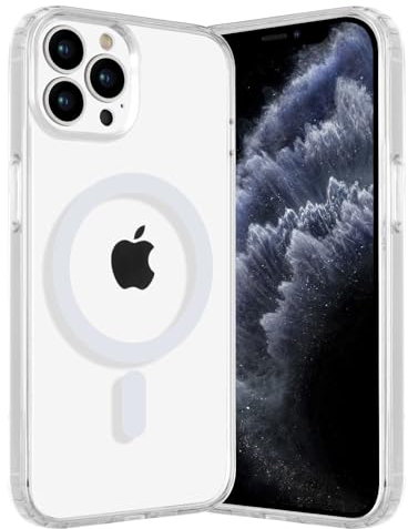 Coiwxmoi Hülle Magnetisch für iPhone 11 Pro 5,8,Handyhülle Kompatibel mit MagSafe Kabellosem Laden, PC Rückseite + Dünn TPU Silikon Stoßfest SchutzHülle Magnetisch für iPhone 11 Pro, Transparent