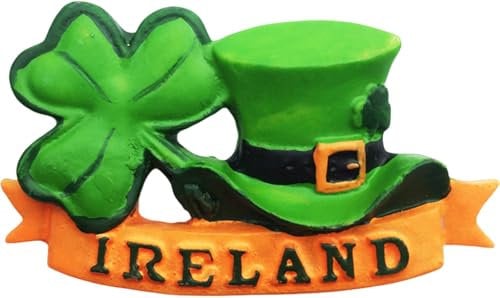 Ireland Fridge Magnet Tourist Souvenir 3D Refrigerator Decoration Magnet Hand Painted Craft